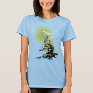 SNOWY EGRET KOI FISH POND SERENITY T-Shirt