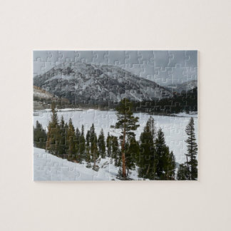 Snowy Ellery Lake California Winter Landscape Jigsaw Puzzle