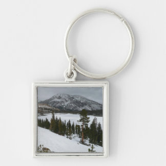 Snowy Ellery Lake California Winter Landscape Key Ring