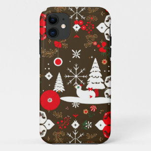 Snowy Festivities Pattern Case-Mate iPhone Case