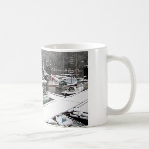 Snowy Fishing Boats - Captain's Mug