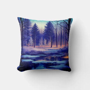 Snowy Forest Cushion