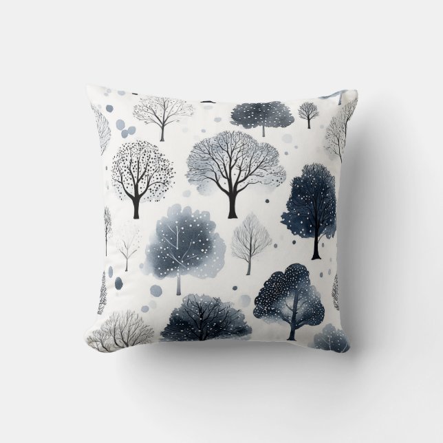 Snowy Forest Cushion (Front)