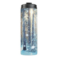 Snowy Forest Frosty Winter Scene