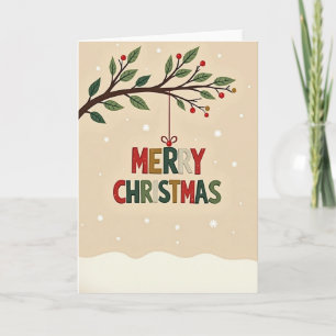 Snowy Forest Holiday Card