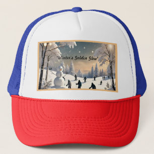 "Snowy Forest Retreat" Trucker Hat