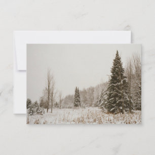 Snowy Forest Thank You Card