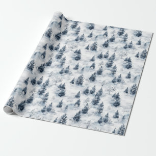Snowy Forest Winter Wonderland Gift Wrapping Paper