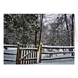 Snowy Gate Card