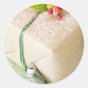 Snowy Gift Greeting Cards and Stickers