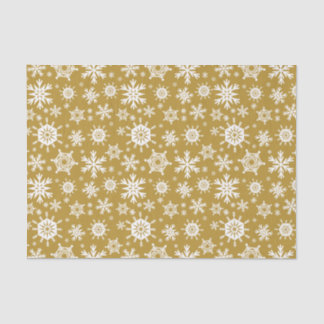 Snowy Gold Tissue Paper