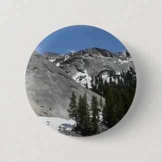 Snowy Granite Domes I at Yosemite National Park 6 Cm Round Badge