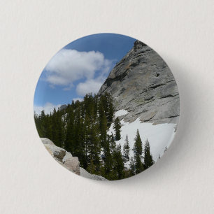 Snowy Granite Domes II Yosemite National Park 6 Cm Round Badge