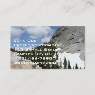 Snowy Granite Domes II Yosemite National Park Business Card