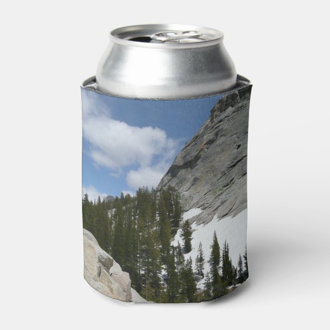 Snowy Granite Domes II Yosemite National Park Can Cooler (Can Front)