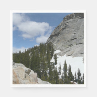 Snowy Granite Domes II Yosemite National Park Napkin