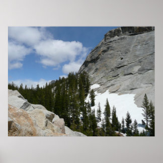 Snowy Granite Domes II Yosemite National Park Poster