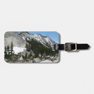 Snowy Granite Domes Panorama at Yosemite Luggage Tag