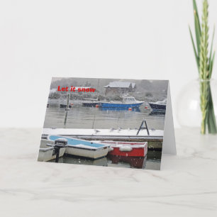 Snowy harbour card