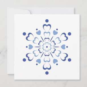 Snowy Heartburst Holiday Card