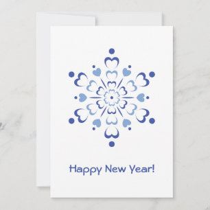 Snowy Heartburst Holiday Card