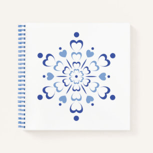 Snowy Heartburst Notebook