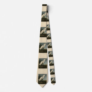 Snowy Heron (Egret) - Audubon's Birds of America Tie