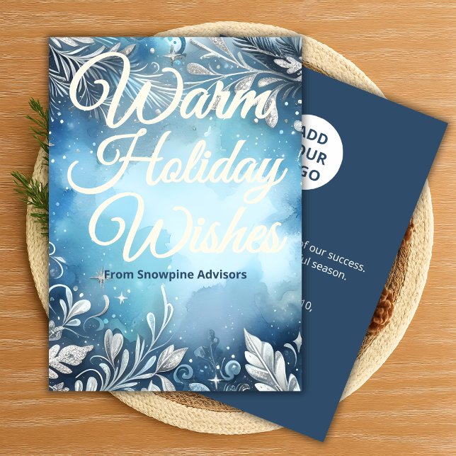 Snowy Holiday Card | Custom Company Message (Creator Uploaded)