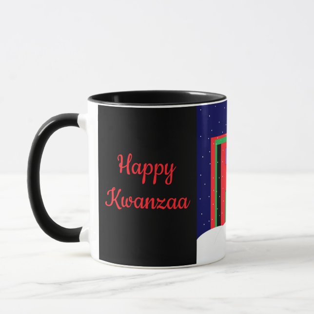Snowy Kwanzaa Mug (Left)