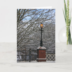 Snowy Lamp Card