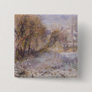 Snowy Landscape 15 Cm Square Badge