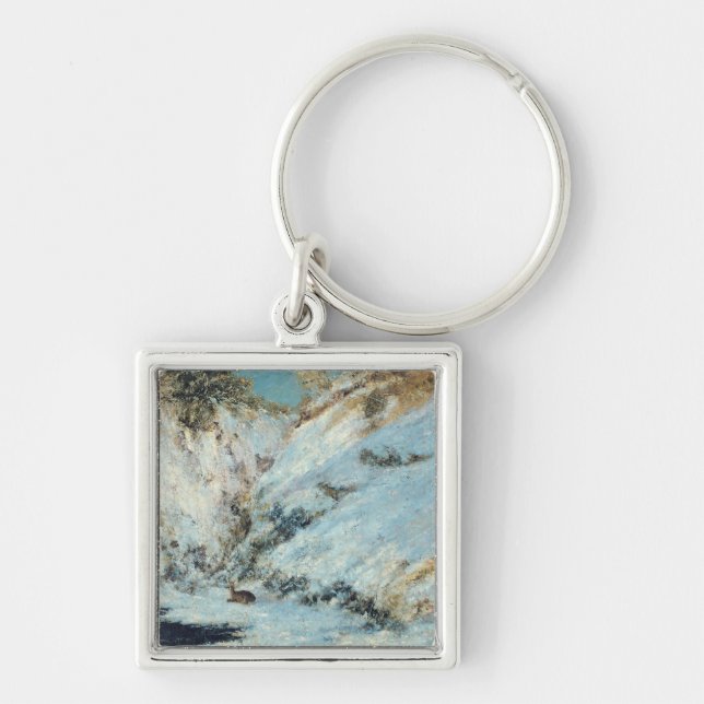 Snowy Landscape, 1866 Key Ring (Front)