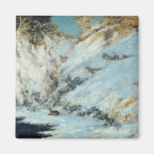 Snowy Landscape, 1866 Magnet