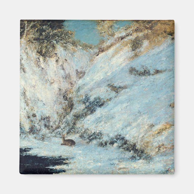 Snowy Landscape, 1866 Magnet (Front)