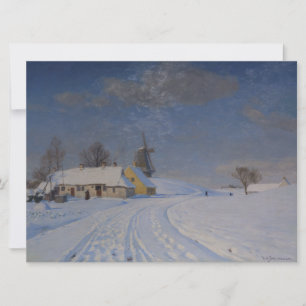Snowy Landscape in Winter Card