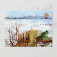 Snowy Landscape with Arles  in Background