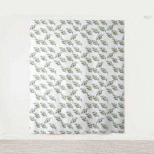 snowy ☃ leaves tapestry