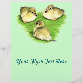 Snowy Mallard Ducklings Flyer