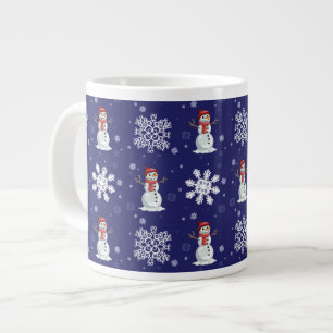 Snowy Men Large Coffee Mug