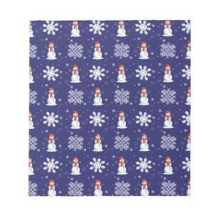 Snowy Men Notepad