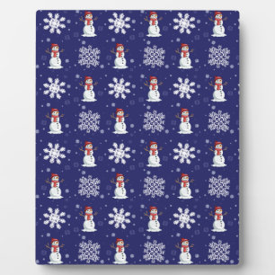 Snowy Men Plaque