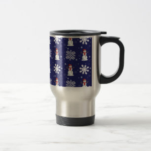Snowy Men Travel Mug