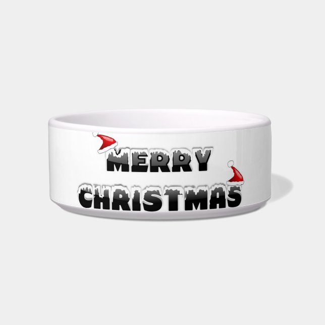 SNOWY MERRY CHRISTMAS  BOWL (Front)