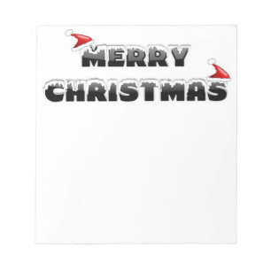 SNOWY MERRY CHRISTMAS NOTEPAD