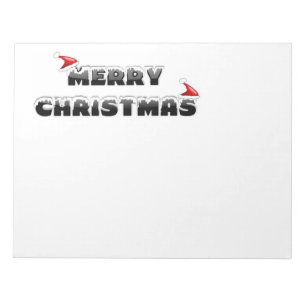 SNOWY MERRY CHRISTMAS NOTEPAD