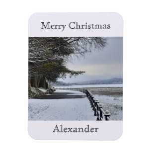 Snowy Morning Flexible Magnet