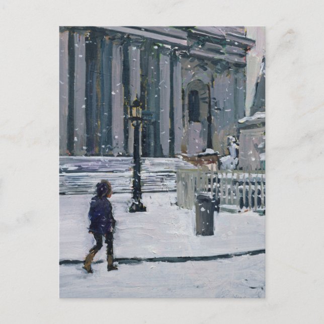 Snowy morning St. Paul's Cathedral 2009 Postcard (Front)