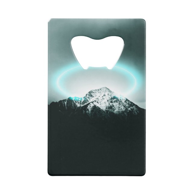 Snowy mountain mysterious blue neon light (Front)