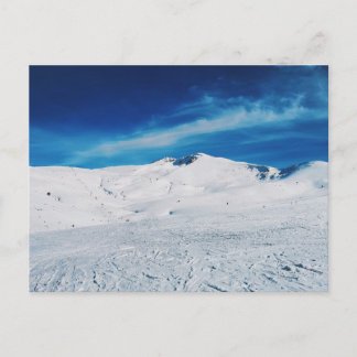 Snowy Mountain Panorama vintage Travel Holiday Postcard
