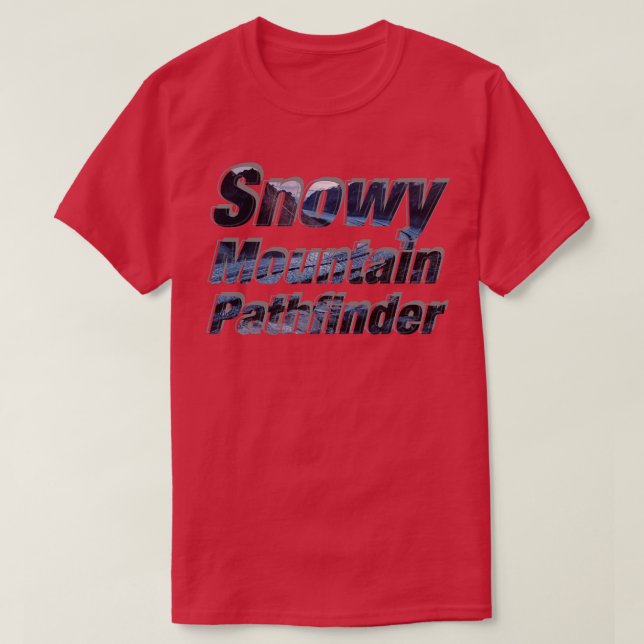 Snowy Mountain Pathfinder T-Shirt (Design Front)
